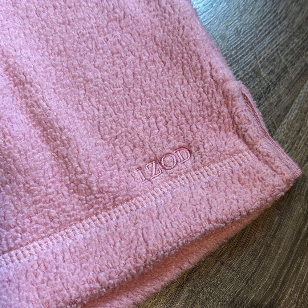 Izod Pink Fleece Jacket with Zip - Picture 2 of 5